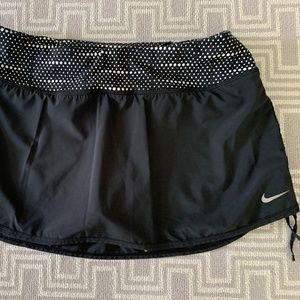 Nike Rival Dri-FIT Ruched Skirt Black Size M